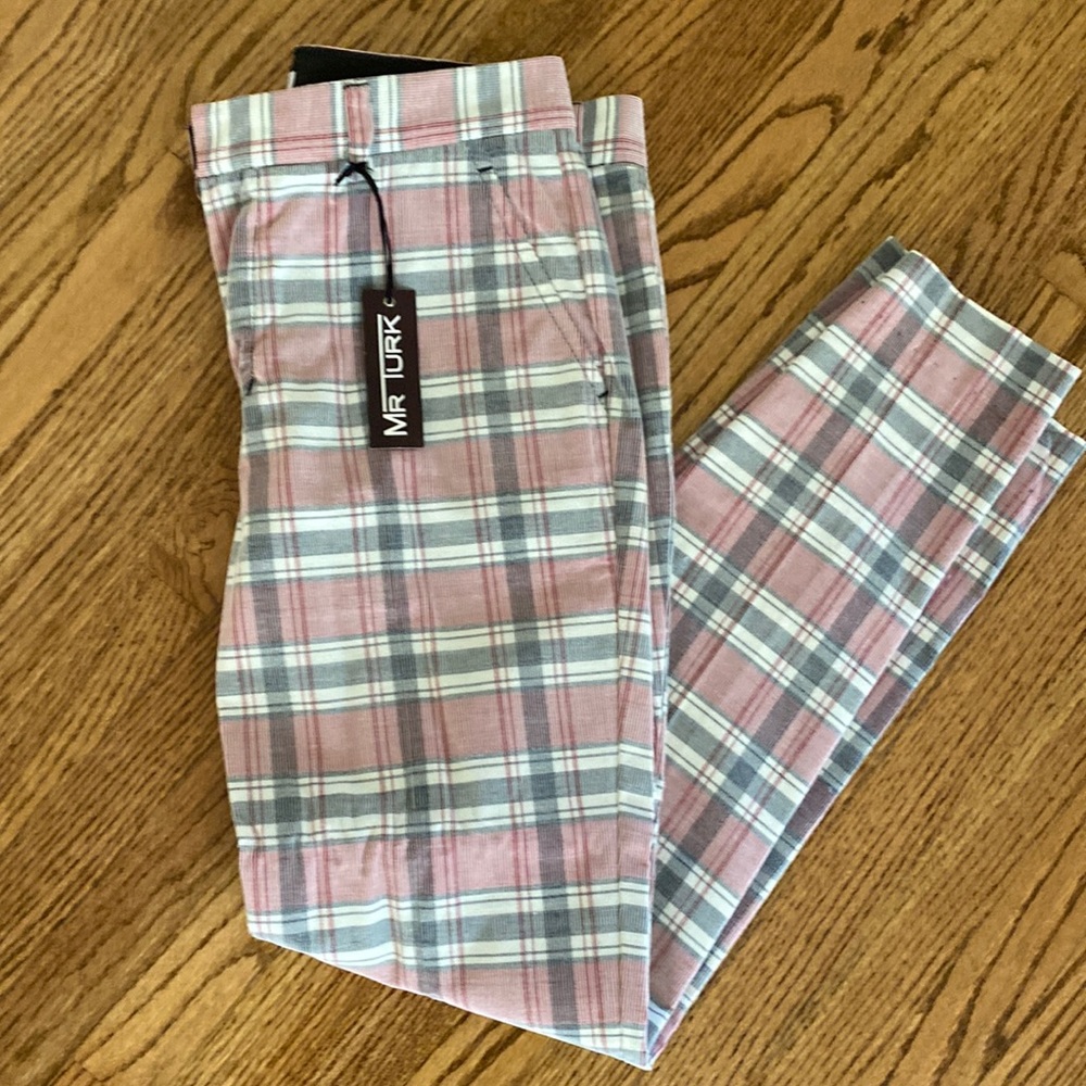 Mr.Turk plaid pants. New with Tags